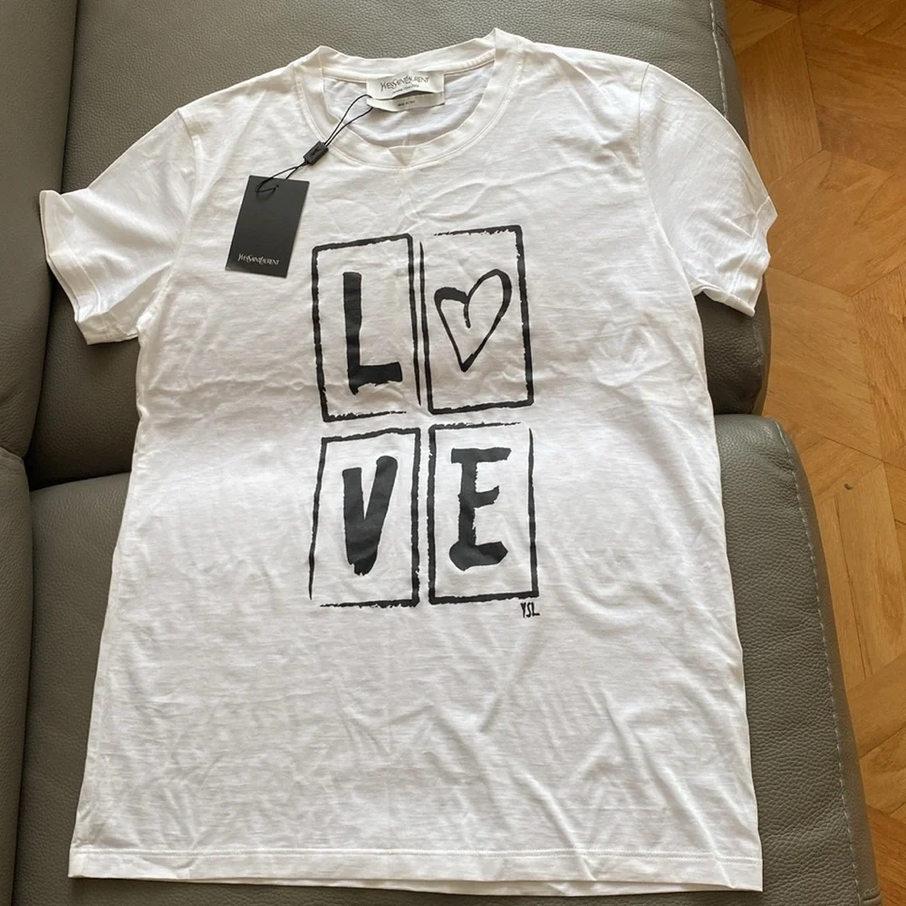 NEW YSL Yves Saint Laurent TSHIRT/top/blouse S-M/8 US= 40 France Made in Italy - Picture 10 of 12